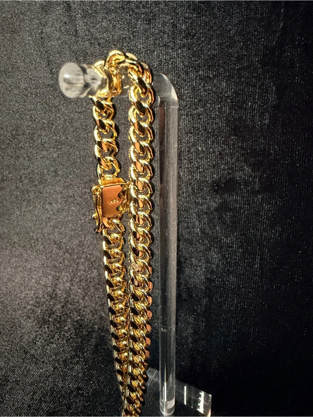 Cuban Bracelet 8.5in 6.3MM 14K Premium Finish w/Box Lock. Brand New.